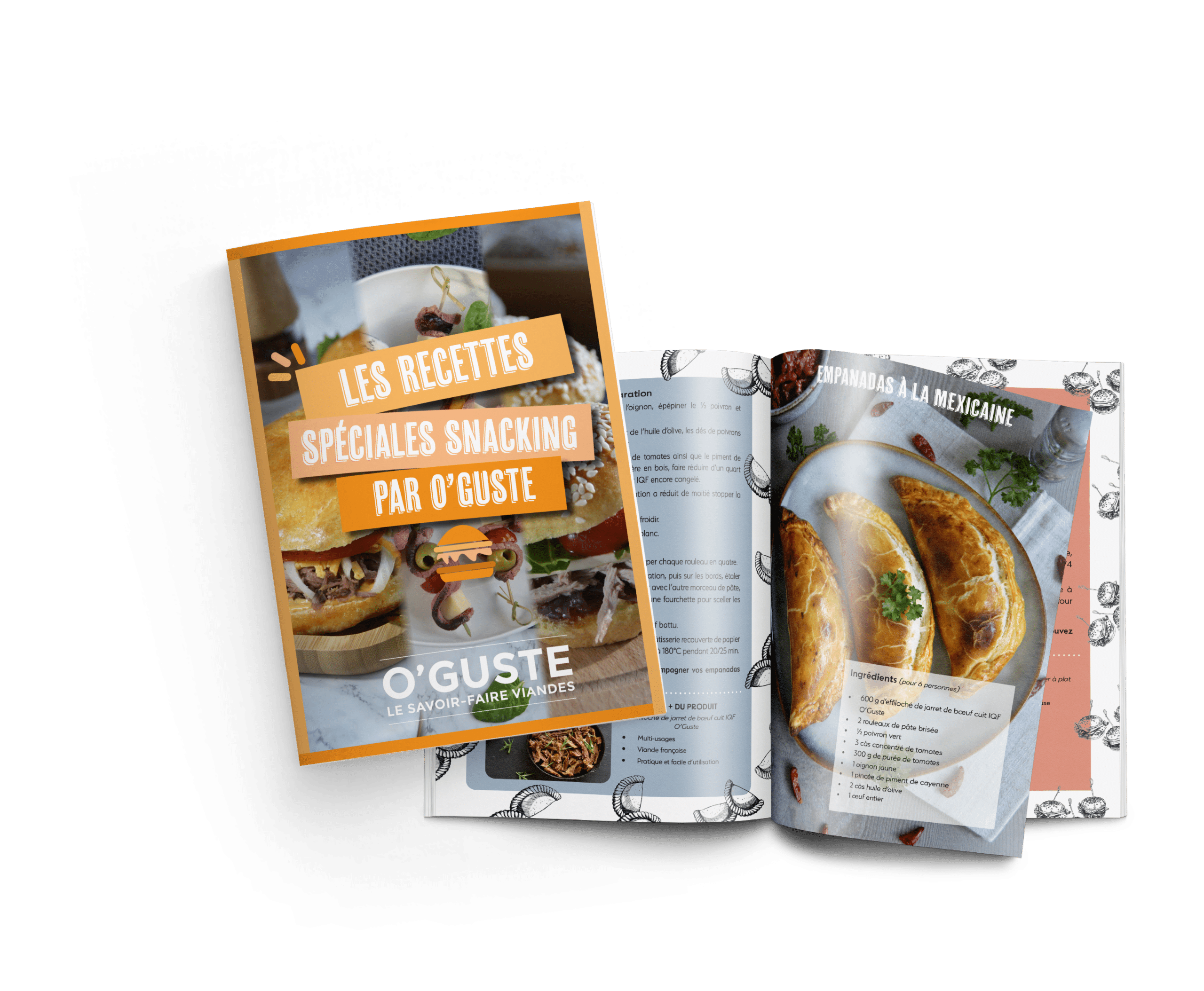 livret recettes snacking O'Guste savoir faire viandes