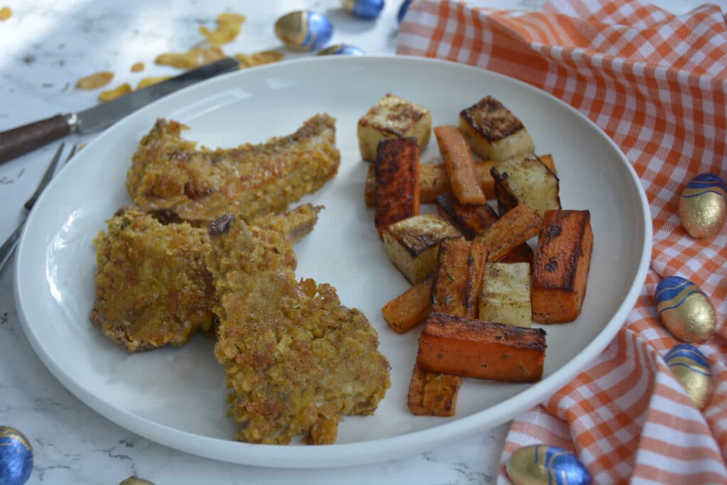 Côte d'agneau panées au parmesan recette O'Guste fournisseur viandes