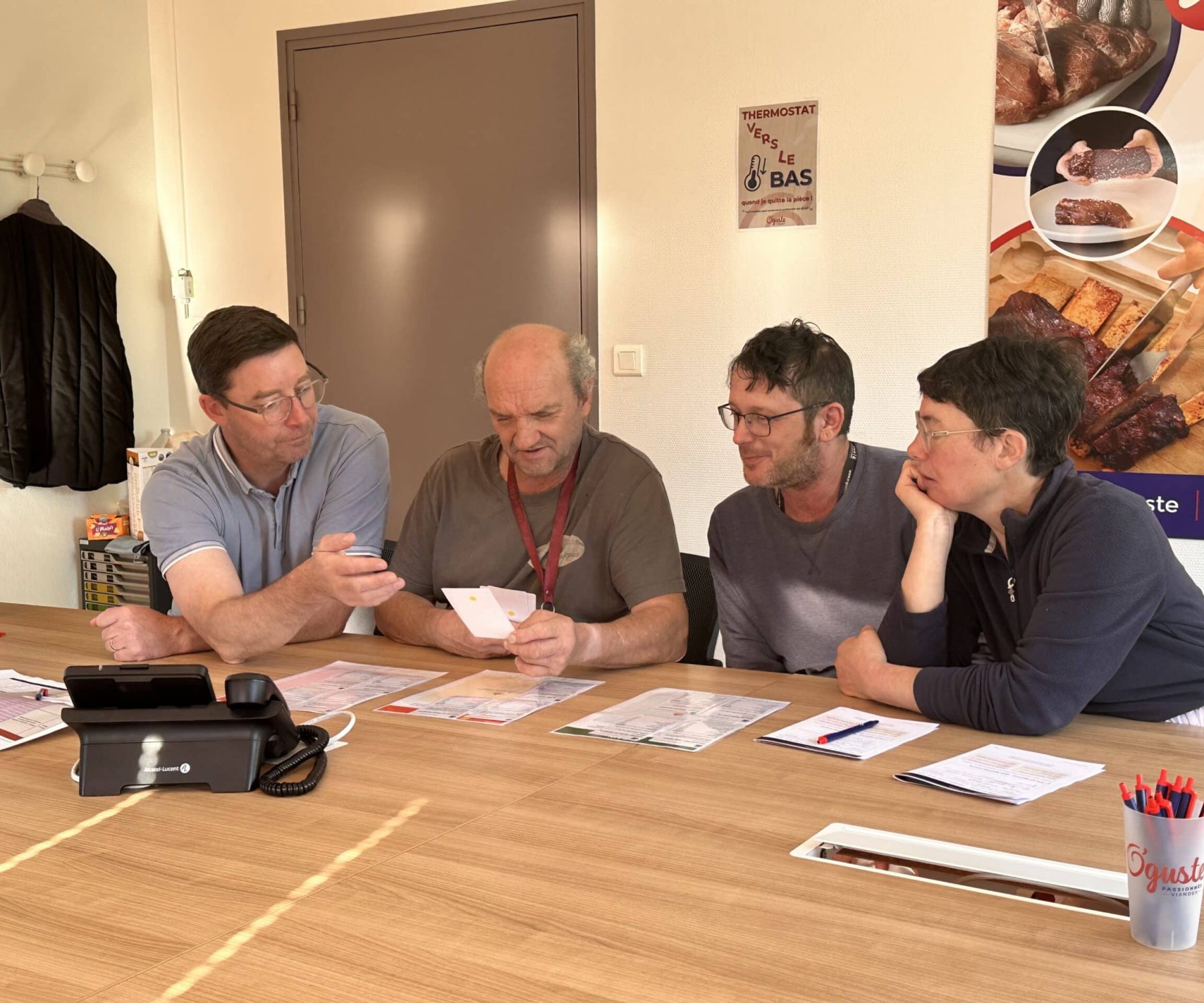 Moment equipe O'Guste fournisseur agro alimentaire professionnel